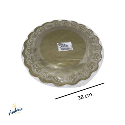 POLY BLONDA ORO 38CM X1 UNID1