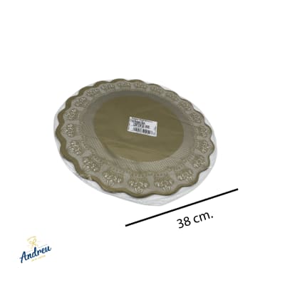 POLY BLONDA ORO 38CM X2 UNID1