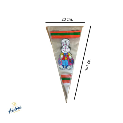 BOLSA CONEJO DISEÑO (NARANJO 274-2 M 20X41) X 100 UNID1