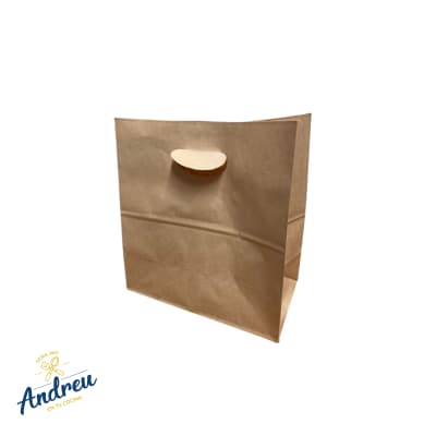BOLSA KRAFT RIÑON 28X15X28 (1/450) X1 UNID