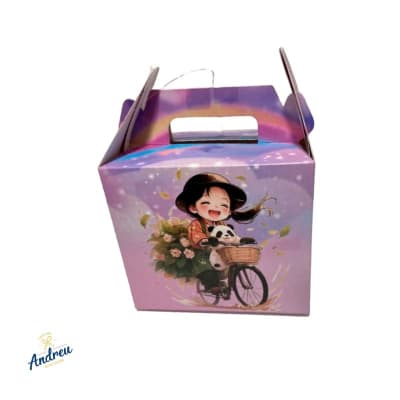 CAJA DIA DEL NIÑO MANILLA (15X12X10CM)X5 UNID
