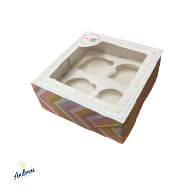 CAJA CUPCAKE 4 UNID (100) X 1 UNID.