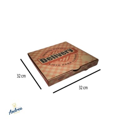 CAJA PIZZA 32X32 DELIVERY MEDIANA X1 UNID