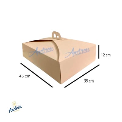 CAJA TORTA BLANCA GIGANTE RECT. (1X50) X 1 UNID