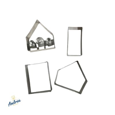 CORTADOR GALLETA NAVIDAD (CASA 4 PIEZAS) X 1 UNID