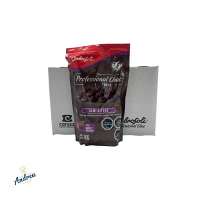 COB. AMBROSOLI BOTONES SEMI BITTER 1KG (1X10) XCAJA