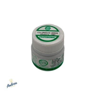 COLORANTE GLACE VERDE HOJA. 20 GR. FOOD COLOR (30 U) X 1 UNID