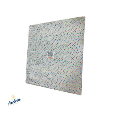 PAPEL CHUMBO CABER RESMA  CONFETI BLANCO (X50  UNID )PLIEGO (43,5X 59 CM)