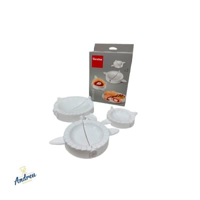 JUEGO 3 MOLDES PARA EMPANADAS METALTEX  UNID