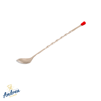 CUCHARA BAR 30 CM SIMPLE ACERO (ROJA SM 303378) X 1 UNID