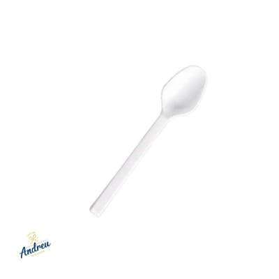 CUCHARITA TE PLASTICA BLANCA (20X100 UNID)1
