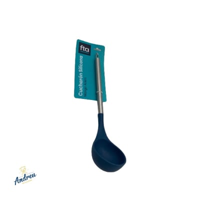 CUCHARÓN SILICONA MANGO ACERO UNID