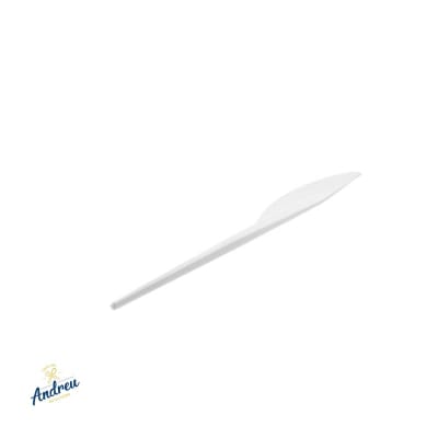 CUCHILLO PLASTICO BLANCO (1000) 100 X 1 UNID1