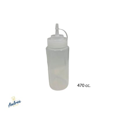 DISPENSADOR SALSERAS TRANSPARENTE 16 OZ - 470ML X1 UNID1