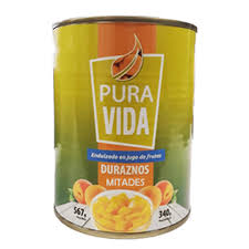 DURAZNO MITADES PURAVIDA (24 X 567 GRS) X 1 UNIDAD