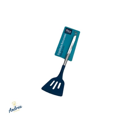 ESPÁTULA RANURA SILICONA MANGO ACERO UNID