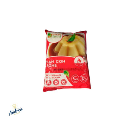 FLAN MACROFOOD  C/LECHE FRUTILLA 1KG (1X10) X1 UNID