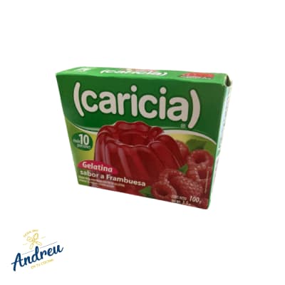 GELATINA CARICIA FRAMBUESA 100 GR (1X24) X1 UNID
