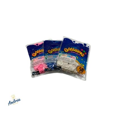 GLOBO BALLONS COLORES 09 (X50UND) X1 UNID