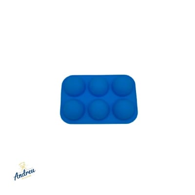 MOLDE SILICONA ANDREU X6 ESFERAS 65GR 19X13CM UNID KD0982