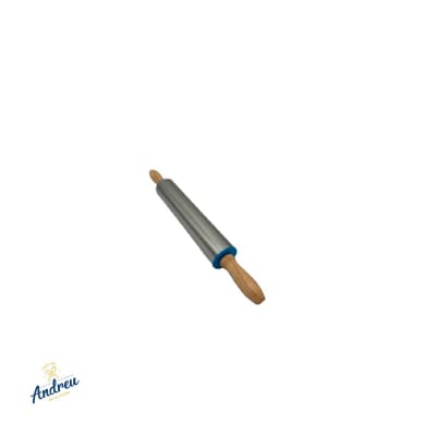 RODILLO ANDREU 44 CM ACERO MANGO MADERA C/RODAMIENTO KD142 UNID