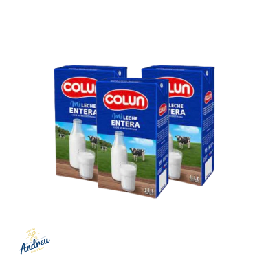 LECHE ENTERA COLUN 1 LT (1X12) X3 UNID