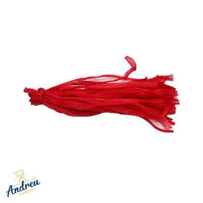 MALLA FRUTERA 1 KILO ROJO AMARILLO VERDE (50 UNID) X 1 UNID