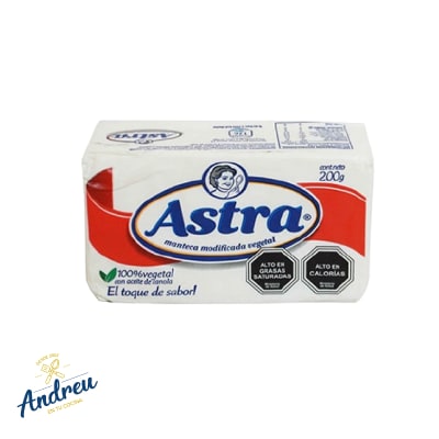 MANTECA ASTRA  200 GR WATTS (40 U) X1 UNID