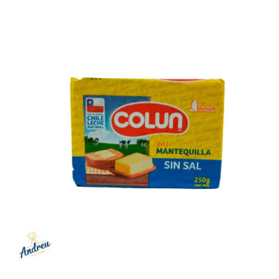 MANTEQUILLA SIN SAL COLUN 250 GR (1X40) X1 UNID