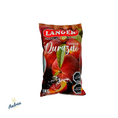 MERMELADA LANGER DURAZNO (1X10) X1 UNID1
