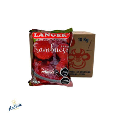 MERMELADA LANGER FRAMBUESA (1X10) XCAJA1