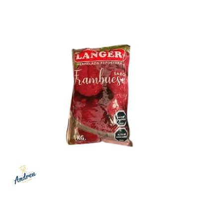 MERMELADA LANGER FRAMBUESA 1 KG (1X10) X1 UNID1