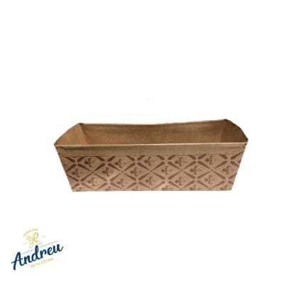 MOLDE PAPEL RECTANGULAR 650 GR. QUEQUE INGLES X10 UNID1