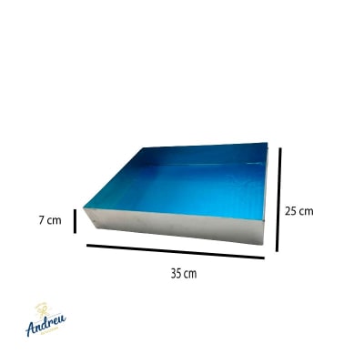 MOLDE RECTANGULAR BIZCOCHO 25X35X7 CMS (25357A) X 1 UNID