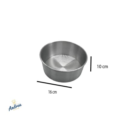 MOLDE TORTA BIZCOCHO 16 CM ALTO X1 UNID