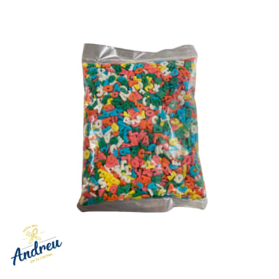 MOSTACILLA DECORACIÓN  ALFABETO (2X5) X 100 GRS