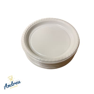 PLATO BLANCO PLAST. 18CM X50 UN (1X50) X1 UNID1