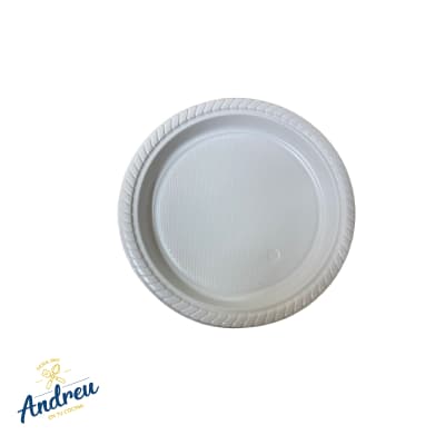 PLATO BLANCO PLAST. 22CM X50 UN (1X50) X1 UNID1