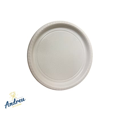 PLATO BLANCO PLAST. 26CM X20 UN (1X20) X1 UNID1