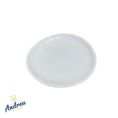 PLATO CARTON BLANCO N° 2 (100 UNID) X 1 UNID