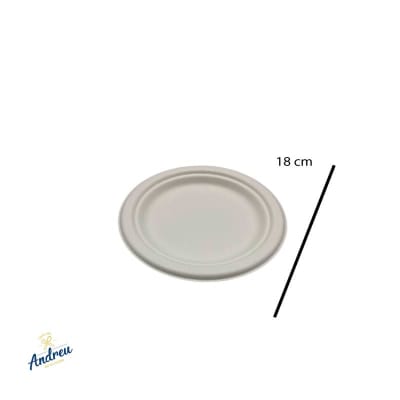 PLATO  COMPOSTABLE NP - 18 CM (20X50) X1 UNID1