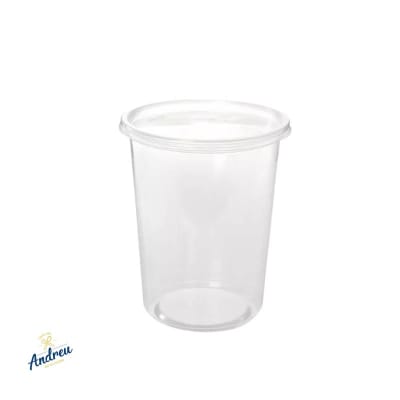 POTE TRANSPARENTE C/TAPA. 1KG X10 UNID.
