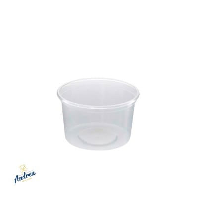 POTE TRANSPARENTE C/TAPA. 250CC (1X10) UNID1