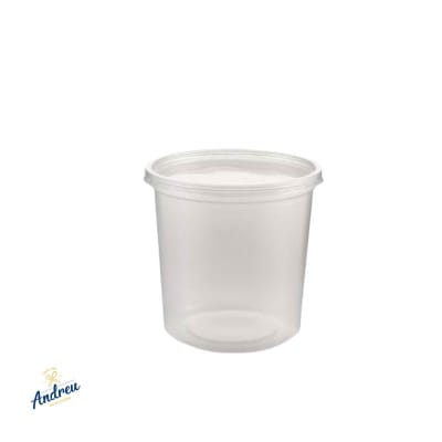 POTE TRANSPARENTE C/ TAPA. 500GR (12X25) X10 UNID