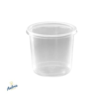 POTE TRANSPARENTE C/TAPA. 3/4 KG X10 UNID