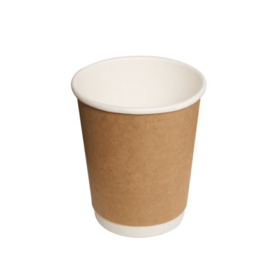 VASO DOBLE KRAFT 8OZ TAPA NEGRA (100Ú) X 50 UNID1