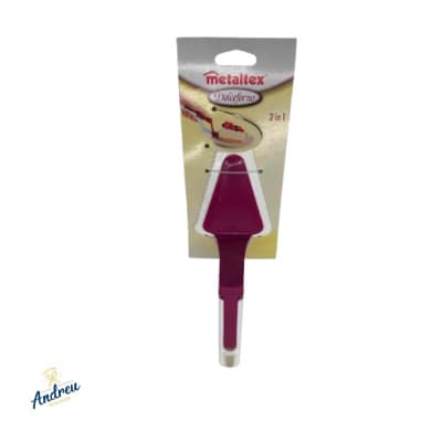 ESPATULA PLÁSTICA DESLIZANTE BICOLOR 16X4CM (PM69-252314) METALTEX