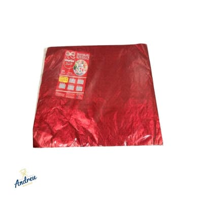 PAPEL CHUMBO CABER RESMA ROJO MOSAICO (X 50 UNID )PLIEGO (43,5X 59 CM)