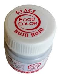 COLORANTE GLACE ROJO. 20 GRS. FOOD COLOR (30 U) X 1 UNID