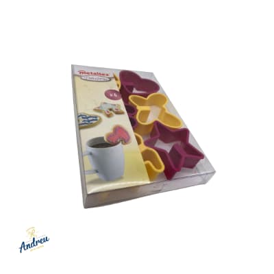 SET CORTADOR GALLETAS PARA TAZA X6 METALTEX